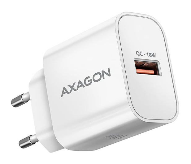 AXAGON ACU-QC18W QC 18W, 1x port USB-A, QC3.0/AFC/FCP/SMART Biała - 1485400 - zdjęcie